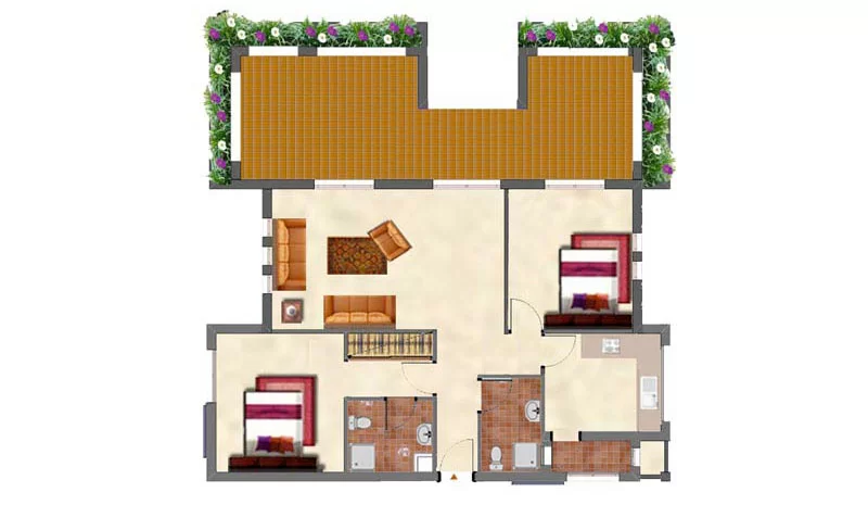 Appartement 2 chambre 