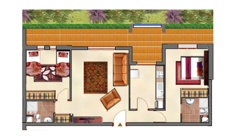 Appartement 2 chambre 