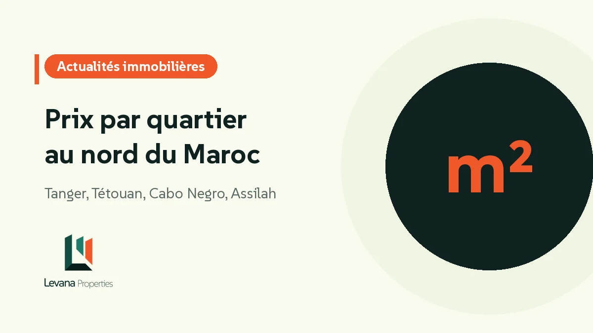 Prix par quartier au nord du Maroc
